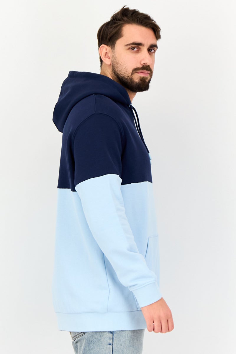 Celio Men Two Tone Long Sleeve Hoodie, Multicolor - Image 3