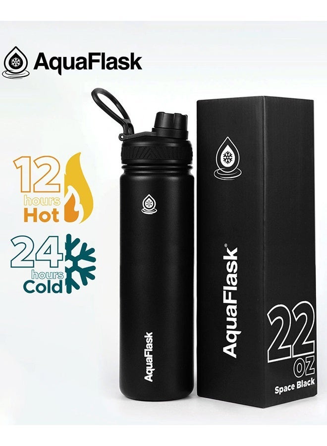 AquaFlask Original Stainless Steel Water Bottle, 22oz/32oz – 12H Hot or 24H Cold Retention, BPA-Free - Image 2