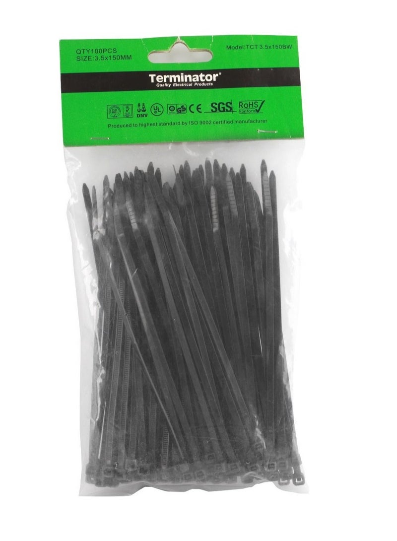 Terminator Terminator Cable Tie Black Tct 4.8x200 mm 