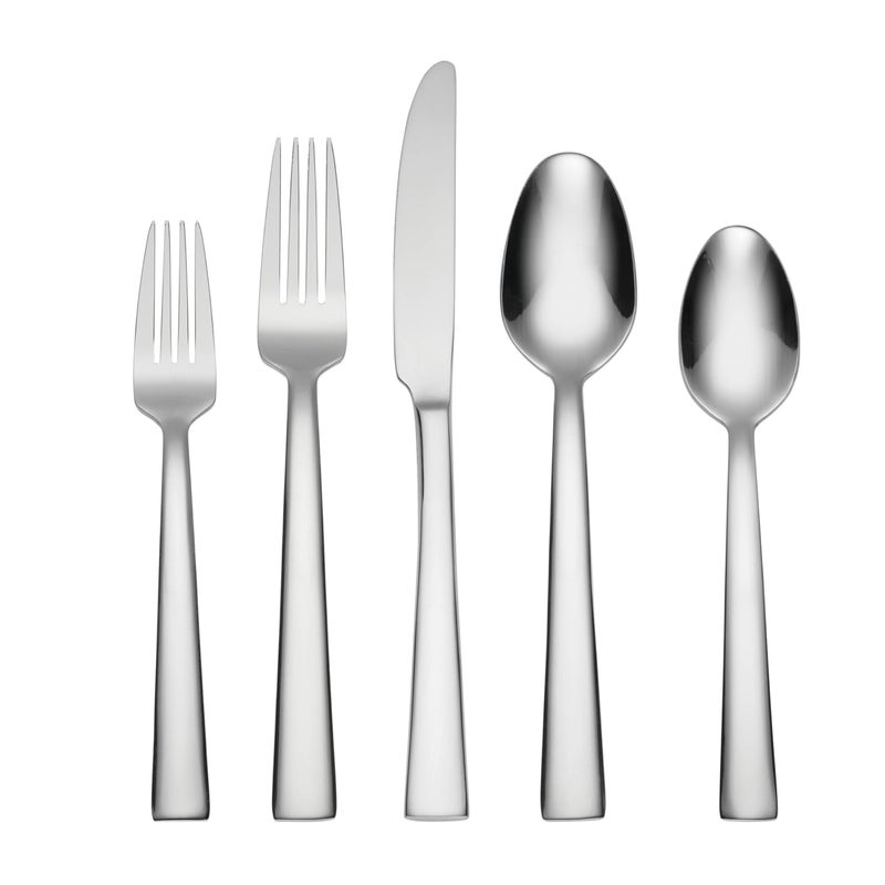 Oneida H019045B Madison Avenue 45Piece Everyday Flatware Set Service For 8 Mirror Finish
