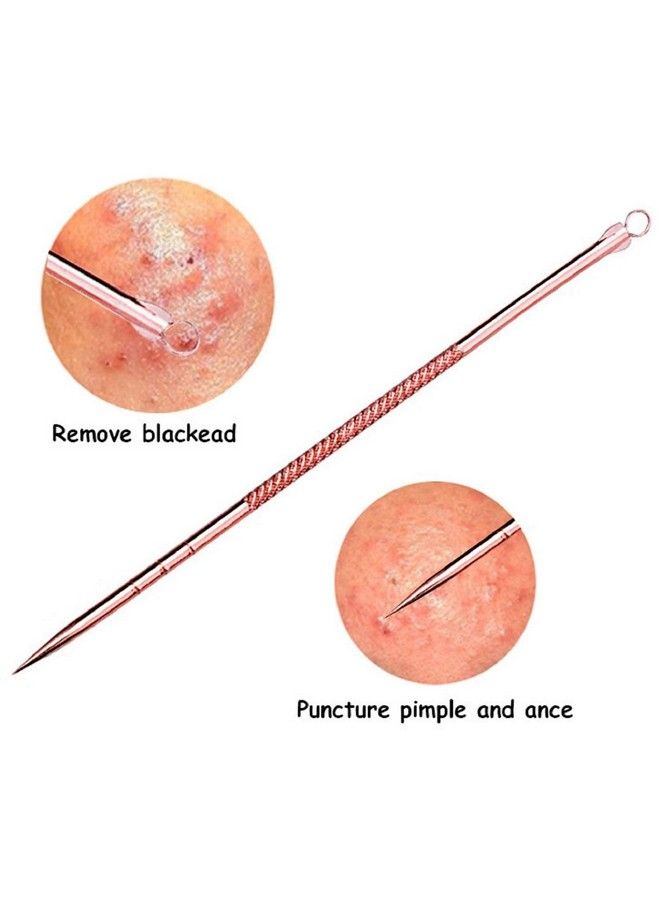 TOP SELECT 3 Pcs Blackhead Remover Pimple Come Done Extractor Tool Best Acne Removal Kit Treatment For Blemish Whitehead Popping Zit Removing For Risk Free Nose Face Skin Remover. - Image 4