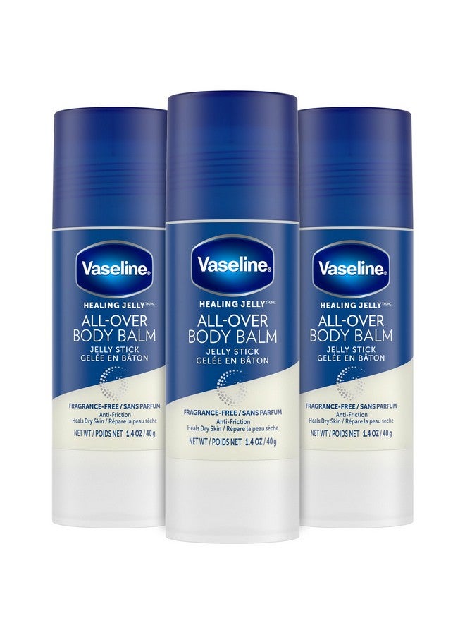 Vaseline All-Over Body Balm Stick 3-Pack - Non-Greasy Fragrance-Free Moisturizer, Travel-Size Lotion, Premium Packaging, 1.4 Oz Ea - Image 1