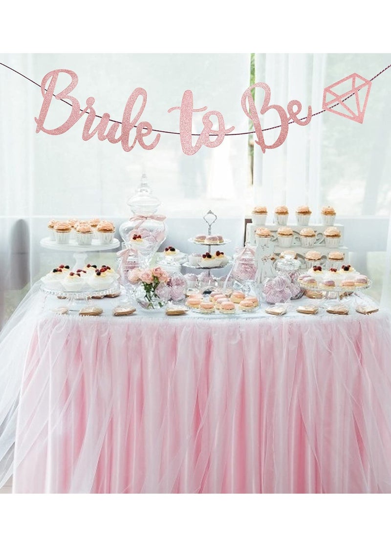 Excefore مجموعة ديكور العروس، وشاح العروس، تاج عصابة الرأس، حجاب العروس مع مشط، تاج من أحجار الراين، شارة العروس، لافتة مثبتة مسبقًا، هدايا العروس، ديكورات الزفاف - Image 4