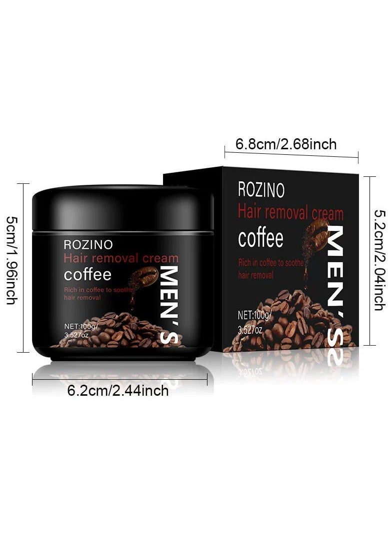 Rozino ROZINO Men'S Hair Removal Cream, 50g - Painless, Safe, Long-Lasting,  Body Hair Removal, Smooth & Effective for Different Body Types  - Image 4