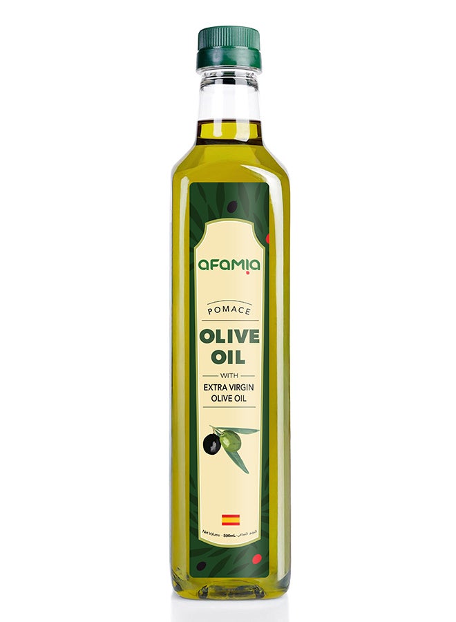 Afamia Spanish Pomace Olive Oil 500ml PET | High Smoke Point | Ideal for Frying & Cooking | Premium Quality - Image 1