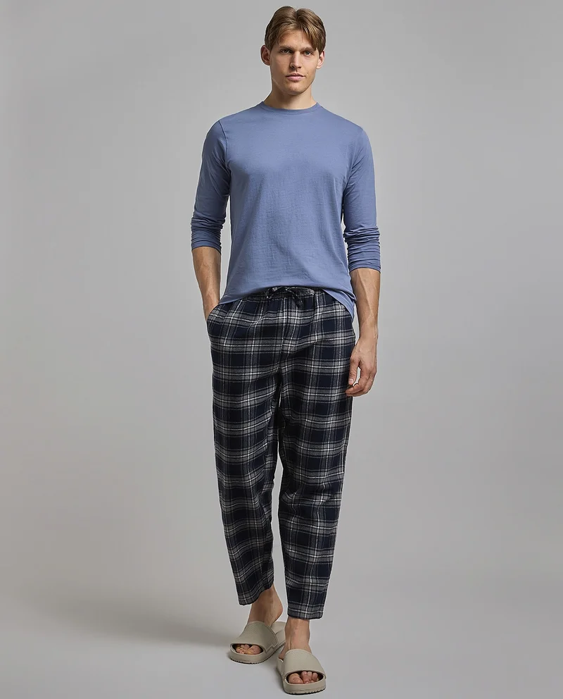 أر أند بي Plaid Lounge Pants with Drawstring Waist