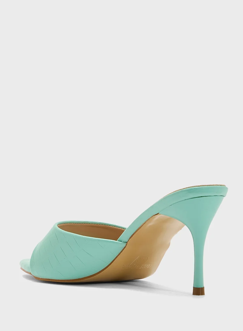 Ginger Pointed Heeled Mule