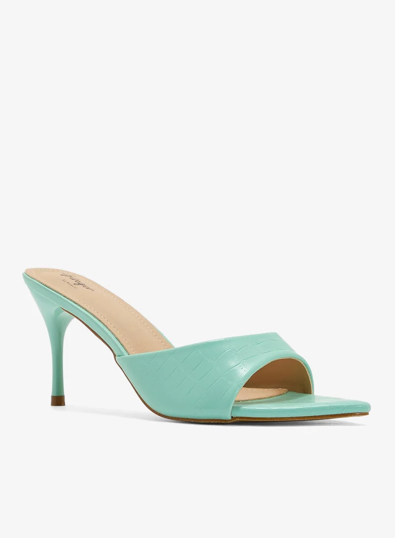 Ginger Pointed Heeled Mule