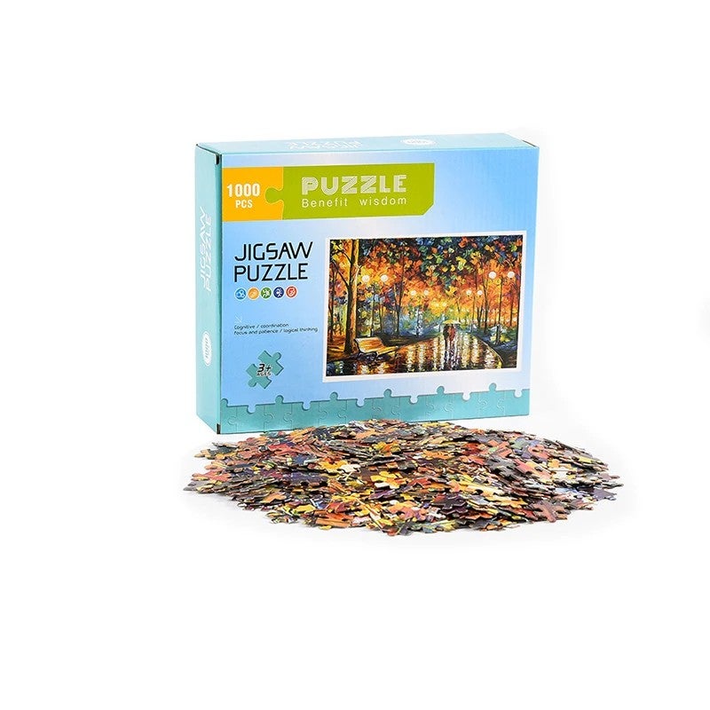 Bluejw New Educational Toys Decompression Paper Scenery Famous Painting  Explore 1000 Piece Jigsaw Puzzle - Image 3