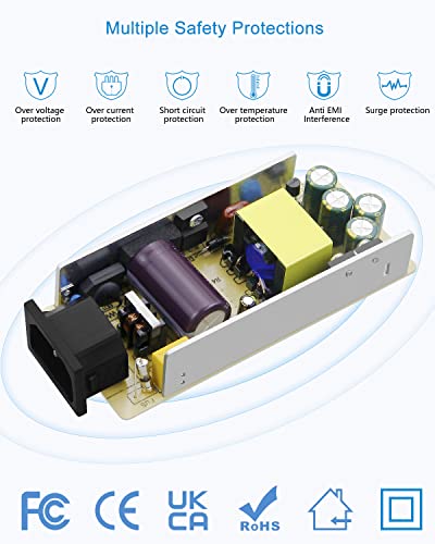 ALITOVE AC to DC Converter 12V 5A 60W 110V to 12V Converter Cigarette Lighter Adapter to Wall Plug 120V AC to DC Adapter for Small Car Vacuum Massager Fan MP3 Car Charger and Other Devices Under 60W - Image 4