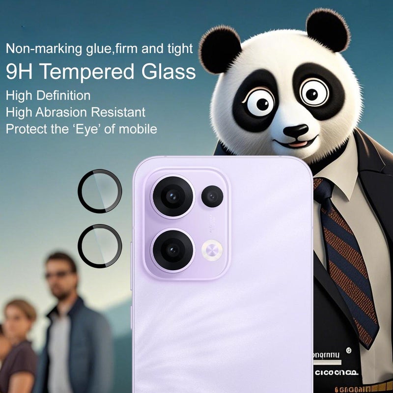 إيماك جراب هاتف زجاجي لعدسة الكاميرا الخلفية لهاتف Oppo Reno13 5G، إصدار خاص، ذاتي التموضع - Image 4