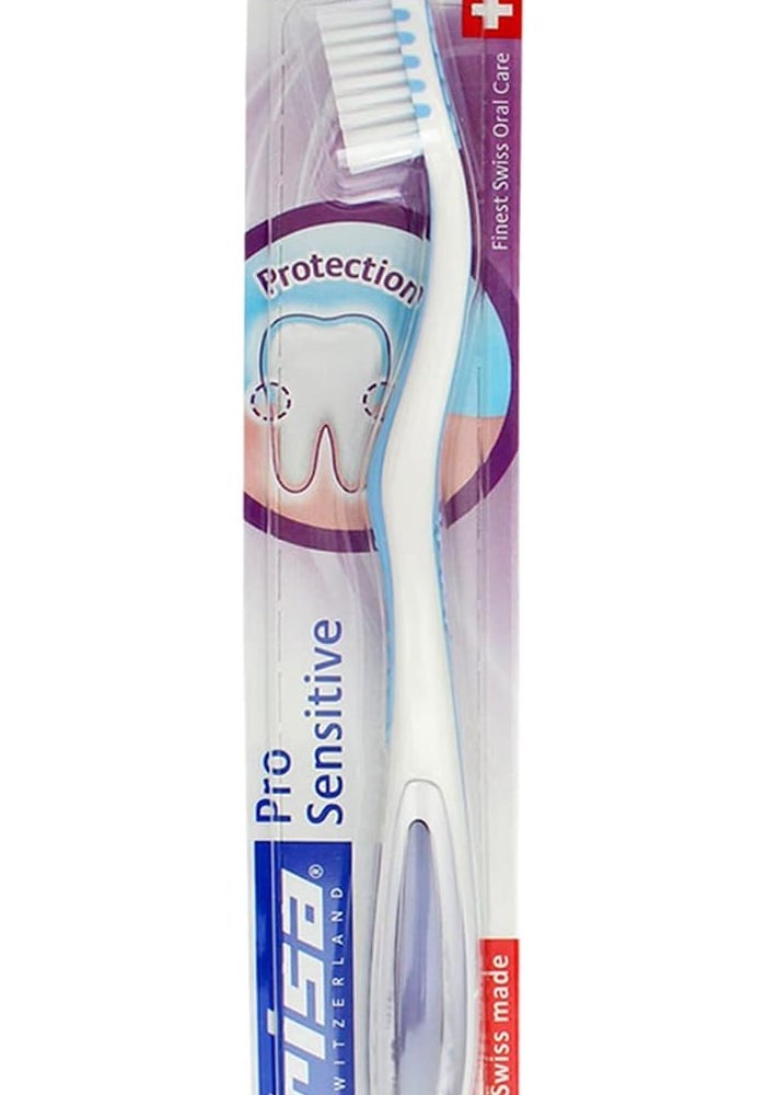 TRISA فرشاة أسنان تريزا برو الحساسة فائقة النعومة مع غطاء للسفر - Image 1