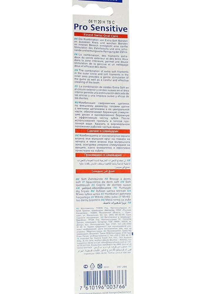 TRISA فرشاة أسنان تريزا برو الحساسة فائقة النعومة مع غطاء للسفر - Image 4