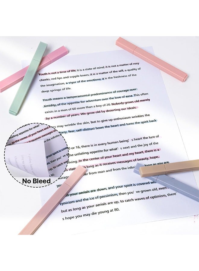 12 Pcs Assorted Colors with Chisel Tip, No Bleed Pastel and Aesthetic Highlighter for Study Journaling Planner - Image 2