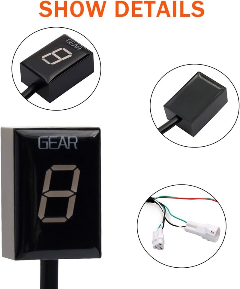 DEMULAX Motorcycle Gear Speed Indicator for Yamaha MT-01 - Image 3