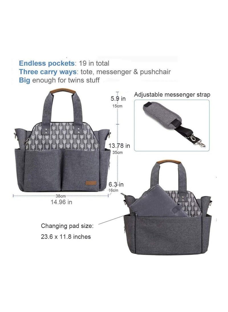 Lekebaby - Lekbaby Diaper Tote Bag For Boys And Girls - Image 1
