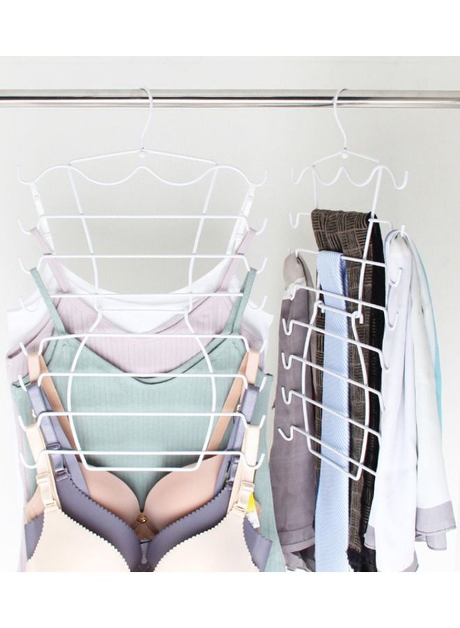 CityRiya-Long Clothes Hangers Tank Tops Hangers Bra Hanger Folding Scarf Bra Holder for Closet Organizer Pants Rack Leggings Hanger Closet Organization for Tops Bras Camisoles Scarves or Belts  - Image 3