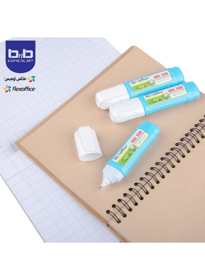 فليكسوفيس قلم تصحيح يتميز بطرف معدني ونابض مرن جيد وحبر عالي التقنية. - Image 2