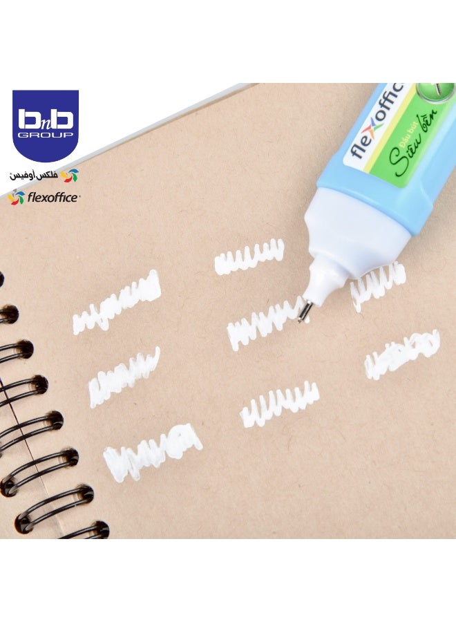 فليكسوفيس قلم تصحيح يتميز بطرف معدني ونابض مرن جيد وحبر عالي التقنية. - Image 3