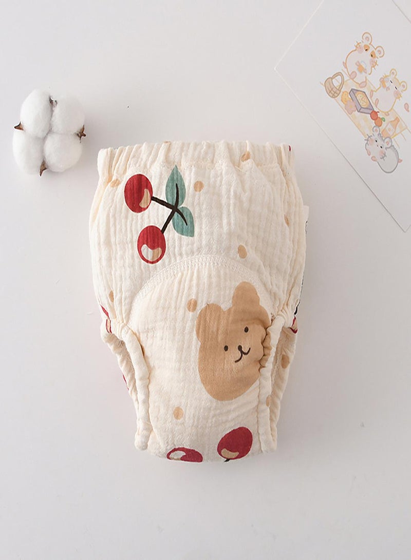 babyqlo Muslin Bear Floral Potty Training Pants Set of 3 - Image 5
