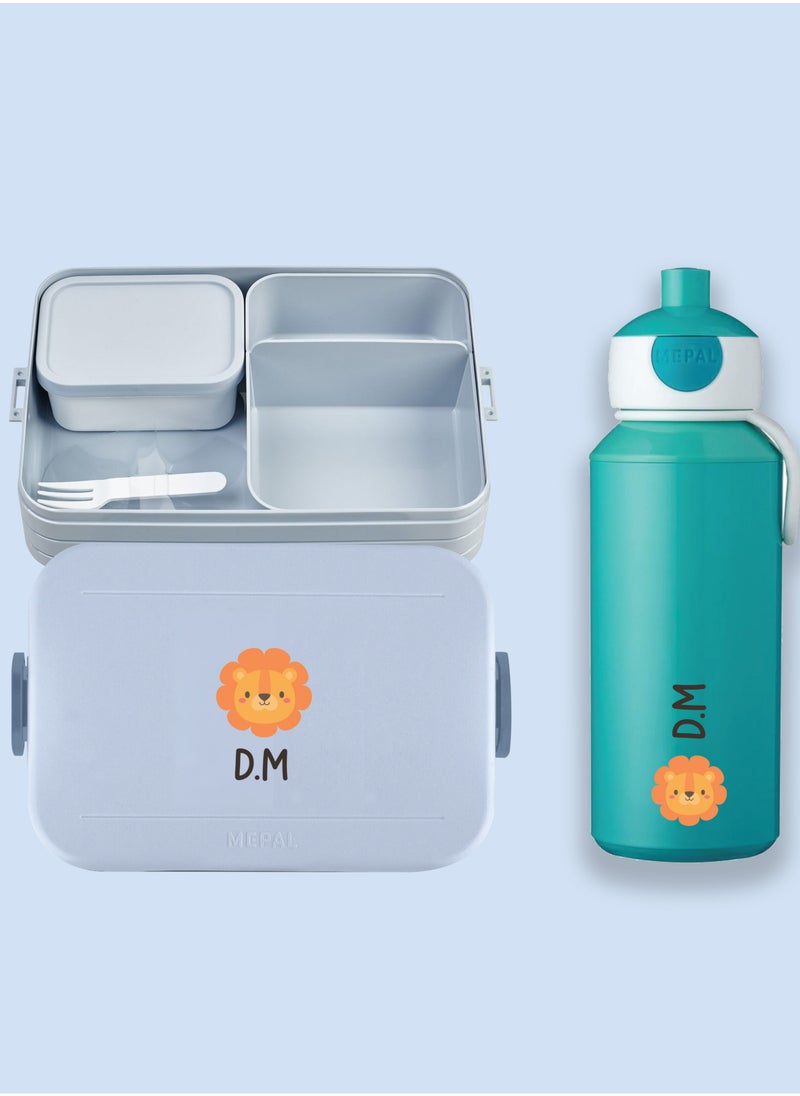 Share the Love - Small Bundle - Personalised Lunch Box with Personalised Water Bottle - Image 1