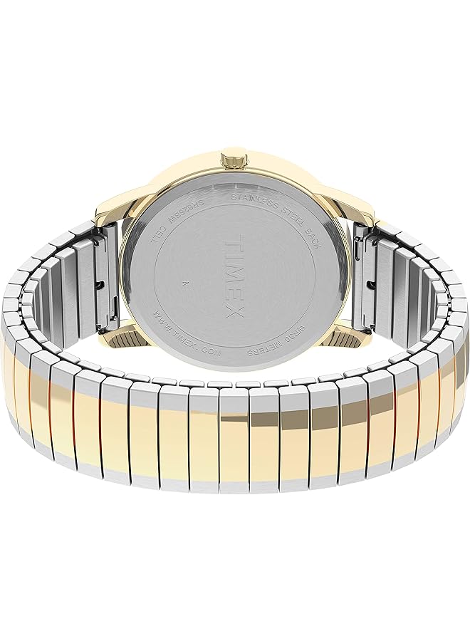 تيميكس ساعة Easy Reader بحزام توسعة 35 مم وتاريخ ووظيفة لف التاريخ - Image 4