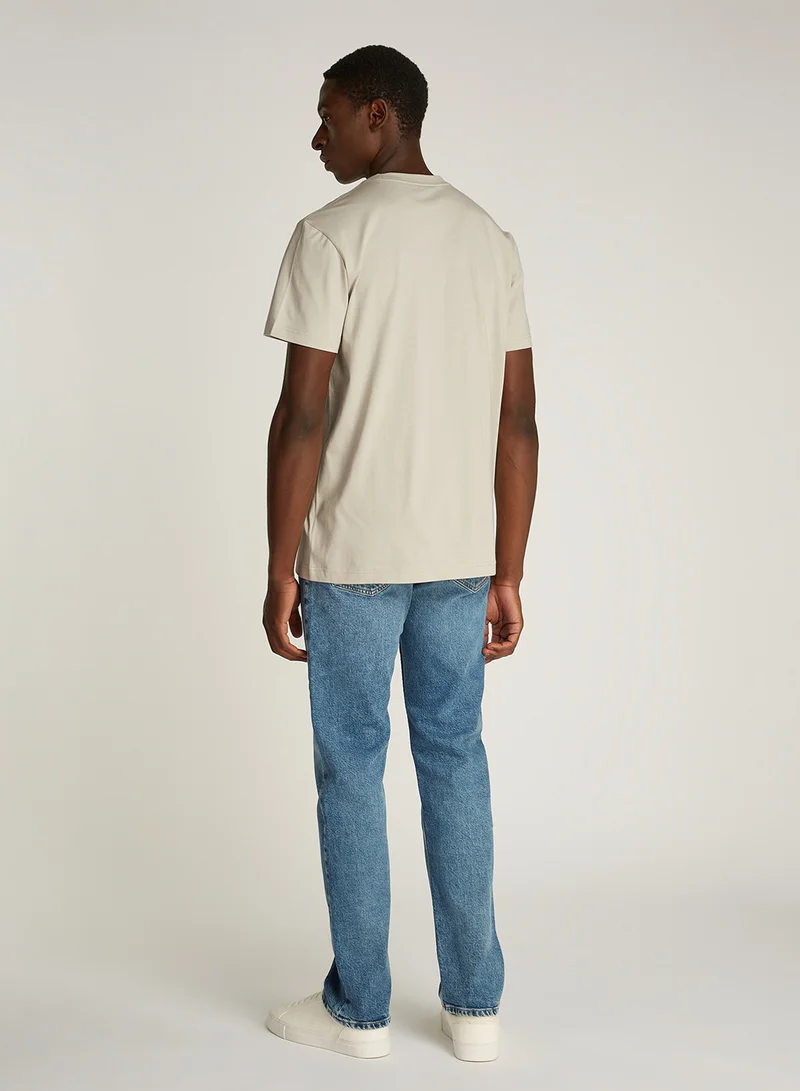 كالفن كلاين جينز Logo Print Crew Neck T-Shirt