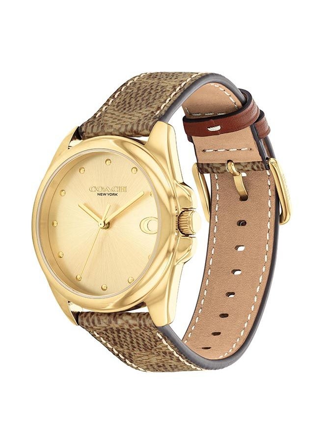 COACH Women Analog Round Shape Leather Wrist Watch 36 mm  - Image 2