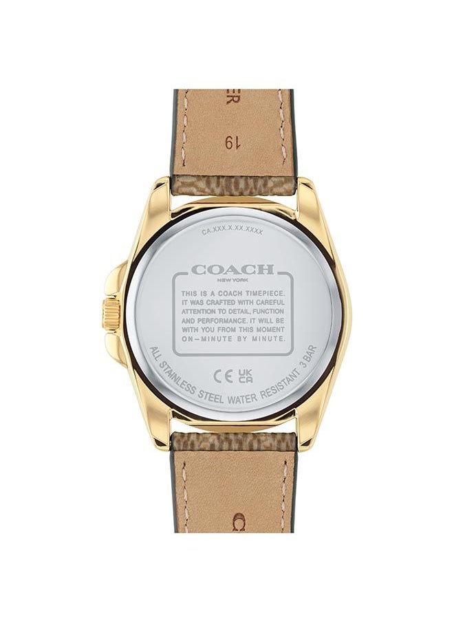 COACH Women Analog Round Shape Leather Wrist Watch 36 mm  - Image 3