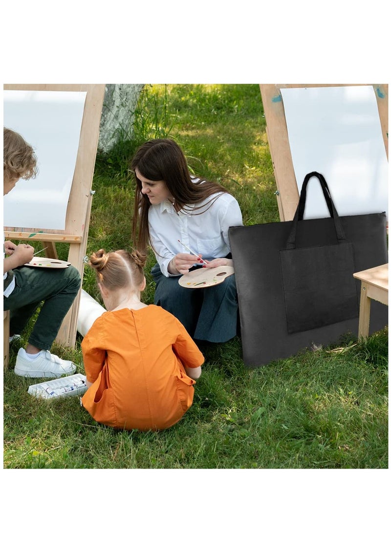 Excefore - A2 Waterproof Artist Portfolio Case, Canvas Art Portfolio Carrying Bag Waterproof Drawing Board Bag, A2 Art Folder with Shoulder Strap for Artwork Painting 25.4 x21.3 inch - Image 1