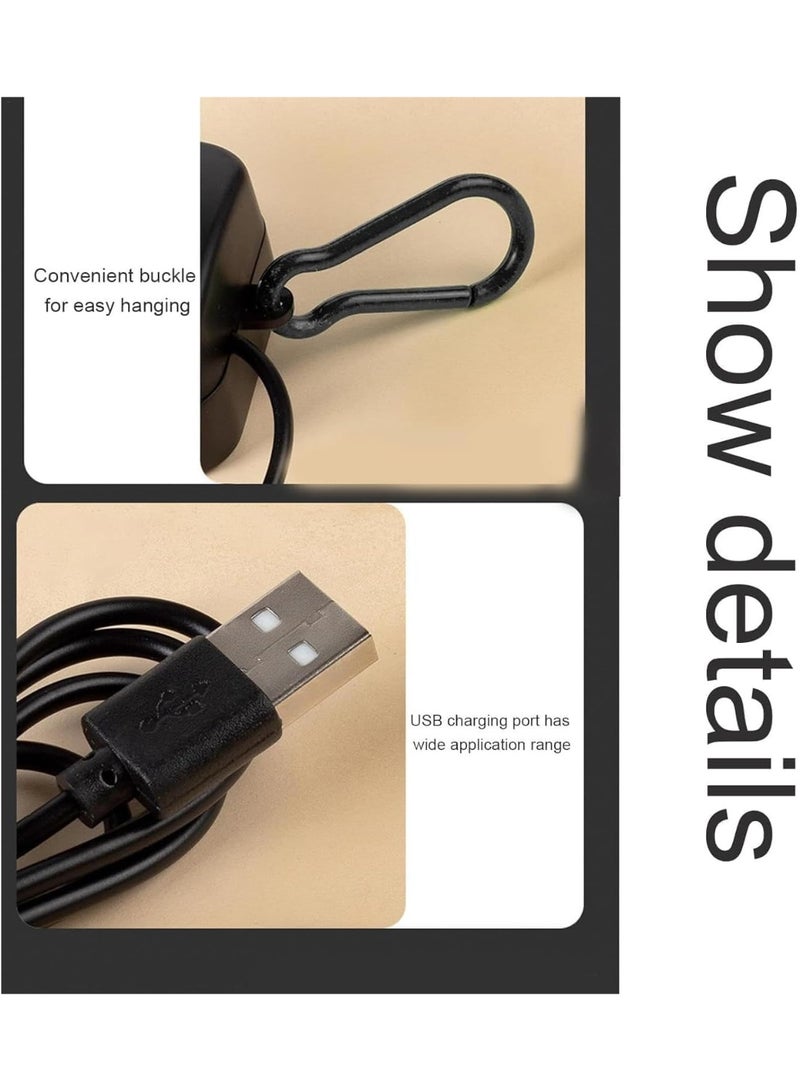 CMGTYYD. مضخة هواء للأحواض المائية، مضخة هواء أكسجين محمولة صغيرة بحجم USB للأحواض المائية، مضخة فقاعات أكسجين صامتة للأحواض المائية، جهاز أكسجين، مناسب للأحواض المائية والصيد في الهواء الطلق - Image 5