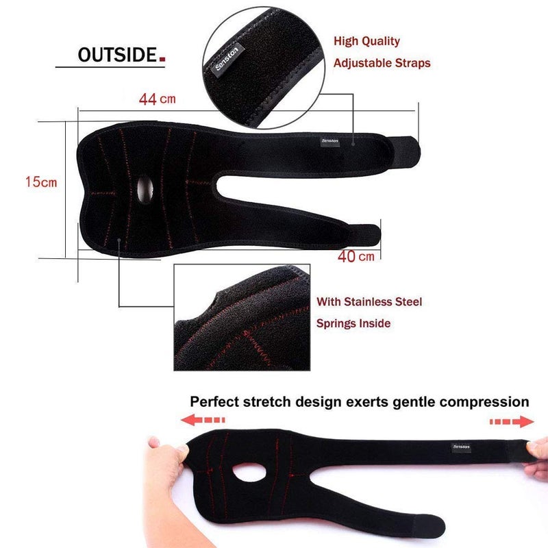 سينستون حزام دعم المرفق من نوع سينستون ( Elbow Brace)، قابل للتعديل، مرن ونفاذ للهواء، مصنوع من النيوبرين، عبوة واحدة - Image 3