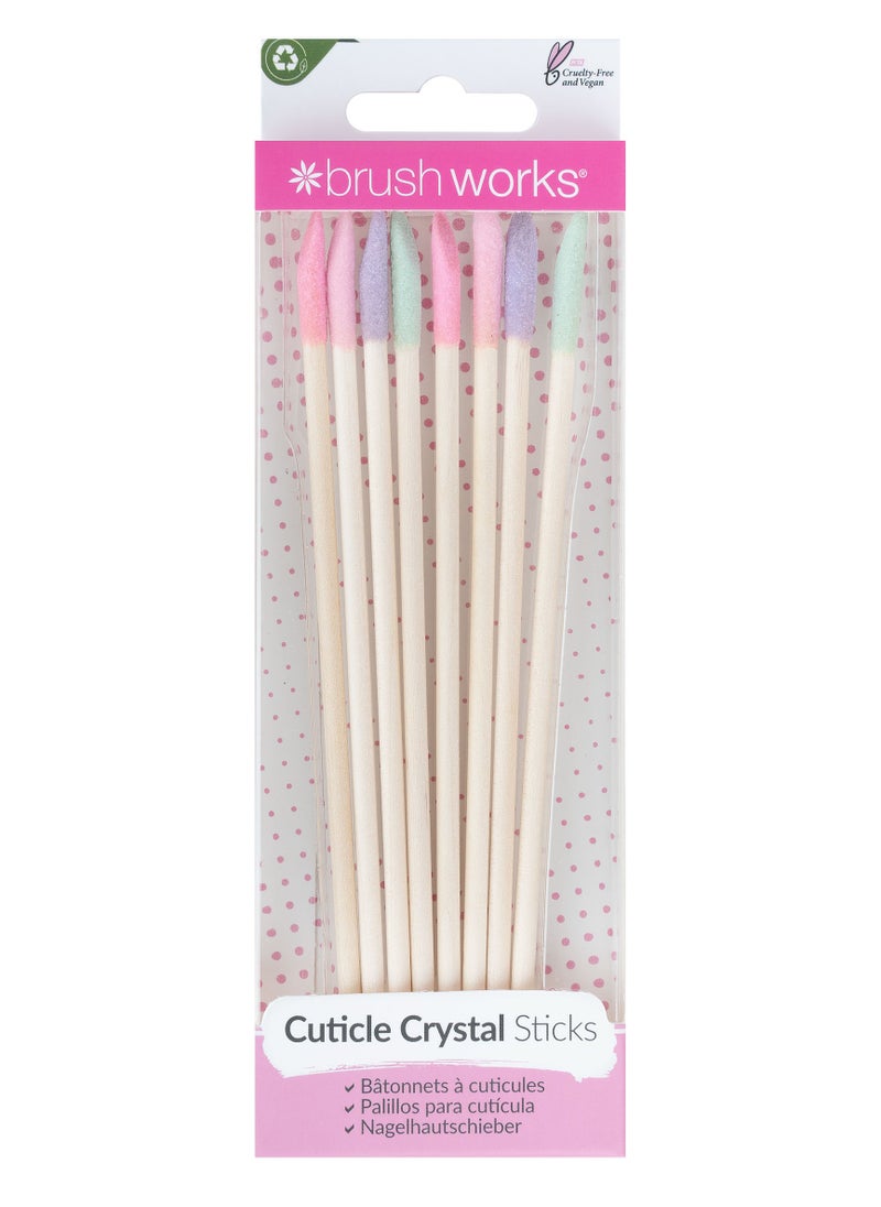 Brushworks Cuticle Crystal Sticks - 8 Pack  - Image 3