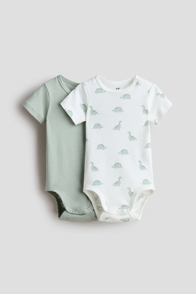 H&M 2-pack cotton bodysuits