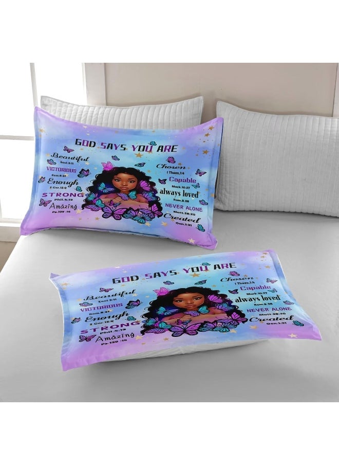 Generic CKOU CCOO Black Girl Magic Comforter Set Twin for Kids Teens  - Image 5