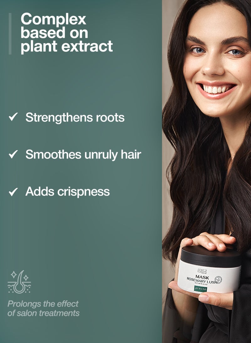 Tashe Rosemary & Niacin Hair & Scalp Care Mask for Healthy Growth & Repair, 300 ml  - Image 3