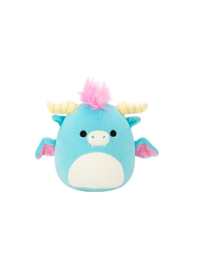 Squishmallows SQCR - Little Plush (5" Squishmallows) (Byron - Aqua Blue Dragon W/Cream Belly) - Image 1