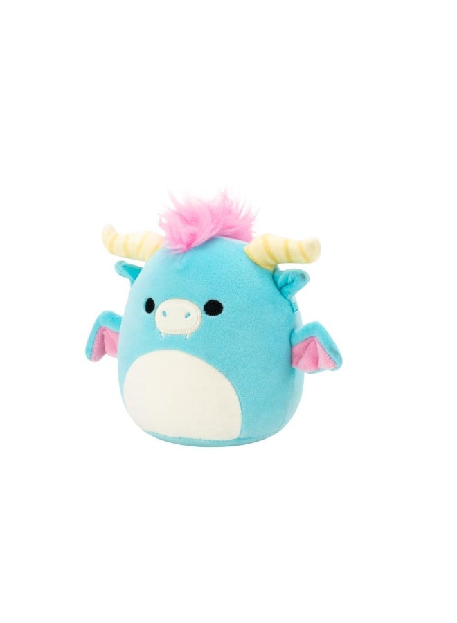 Squishmallows SQCR - Little Plush (5" Squishmallows) (Byron - Aqua Blue Dragon W/Cream Belly) - Image 2