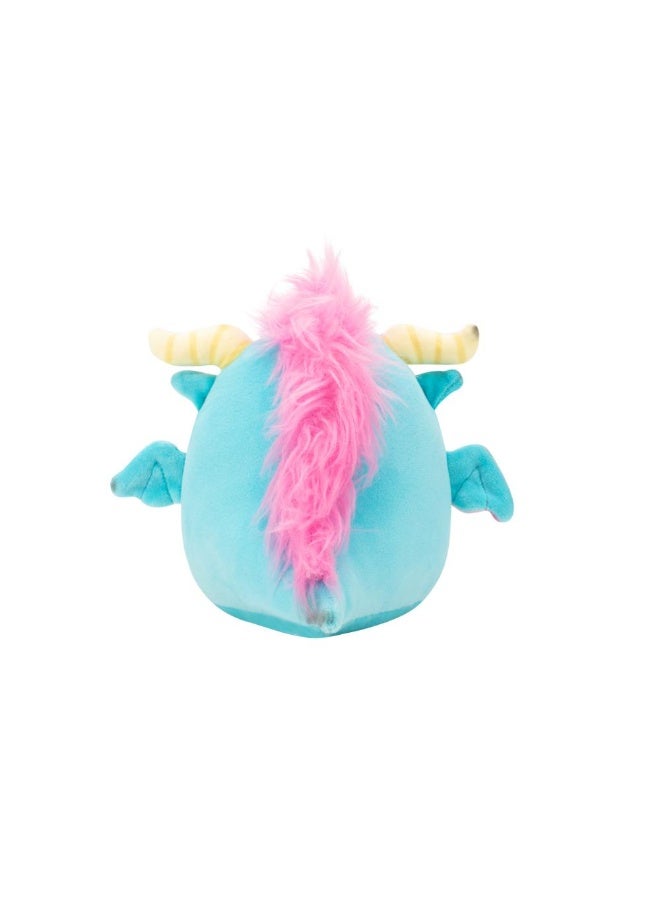 Squishmallows SQCR - Little Plush (5" Squishmallows) (Byron - Aqua Blue Dragon W/Cream Belly) - Image 4