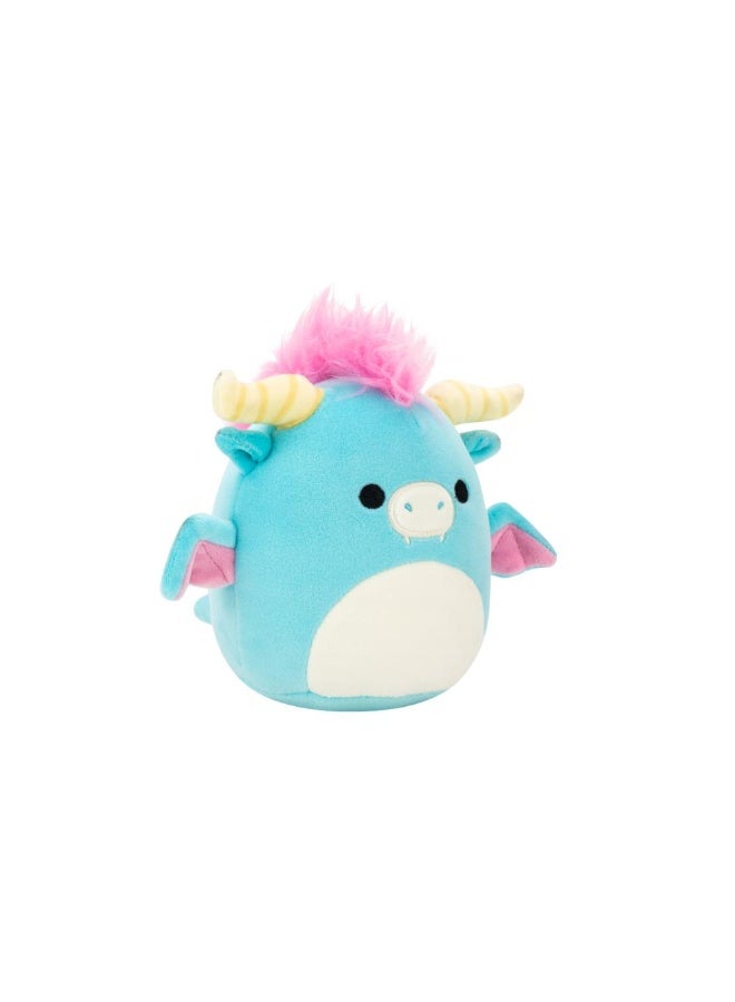 Squishmallows SQCR - Little Plush (5" Squishmallows) (Byron - Aqua Blue Dragon W/Cream Belly) - Image 3
