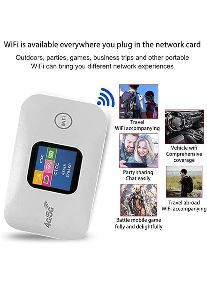 General - Portable 4G WiFi Router MiFi 150Mbps Car Mobile WiFi with SIM Card Slot Supports 10 Users for Mobile Phones, Laptops, Desktop Tablets - Image 1