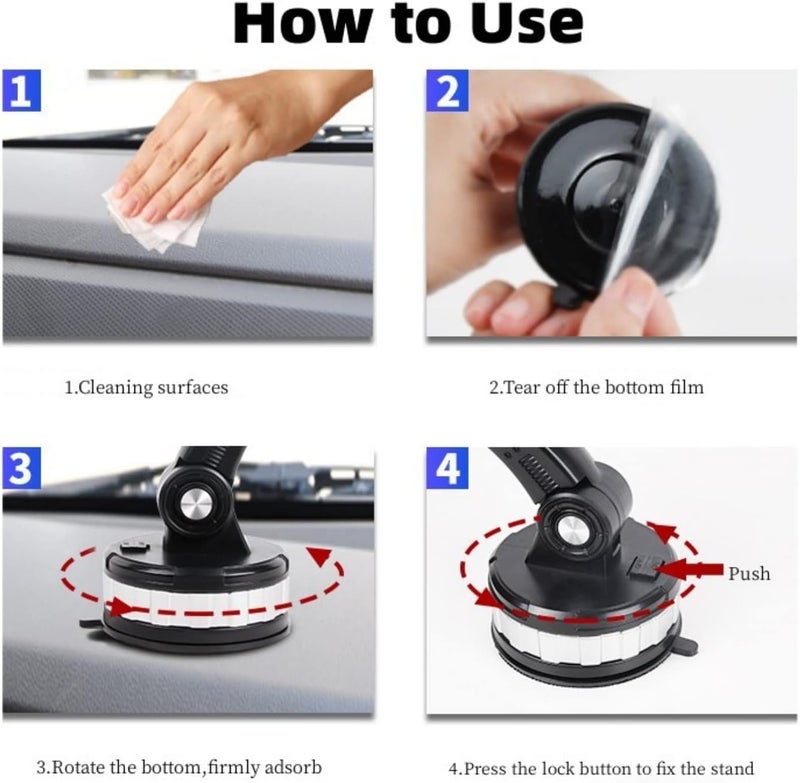 klarako New Robot Arm Large Truck Car Bracket, Robot Arm Phone Holder, Phone Mount for Car Center Console Stack Super Adsorption Phone Holder, Suction Cup Phone Holder for Car - Image 5