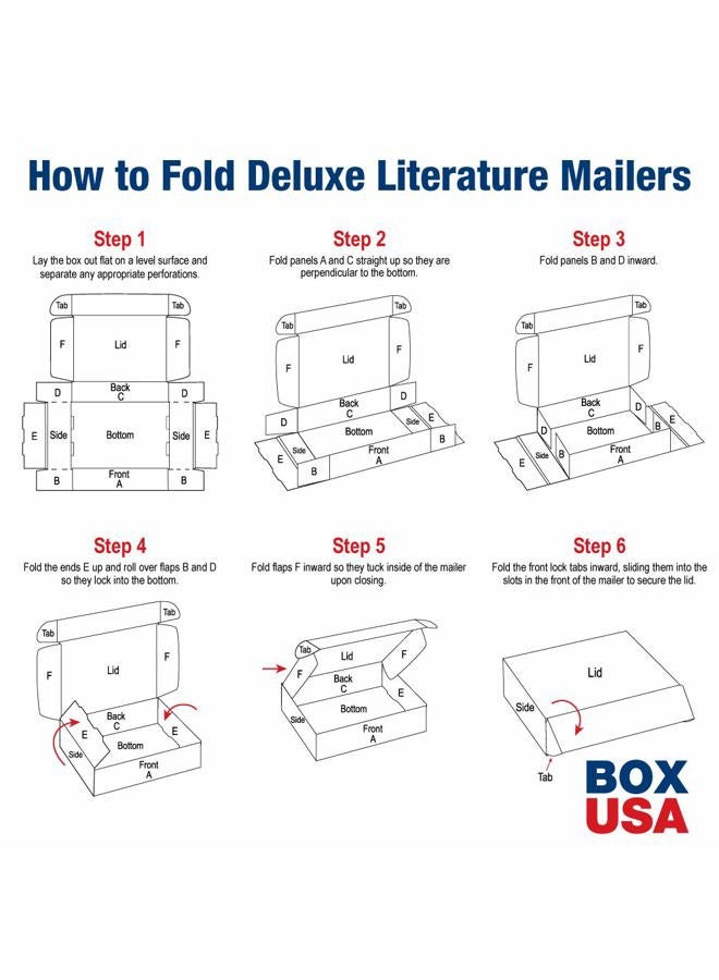 BOX USA BMFL14103K Deluxe Literature Mailers, 14" x 10" x 3", Kraft (Pack of 50) - Image 3