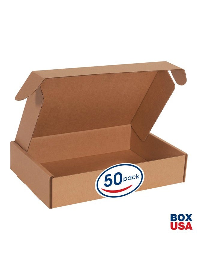 BOX USA BMFL14103K Deluxe Literature Mailers, 14" x 10" x 3", Kraft (Pack of 50) - Image 2