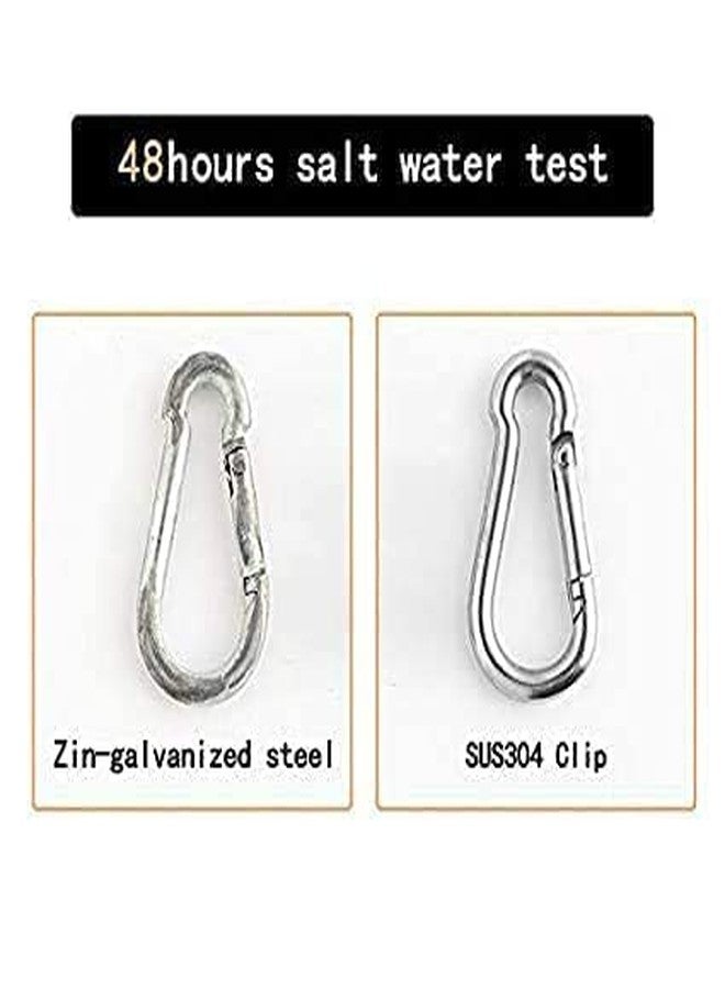 Pups&Pets Heavy Duty Safety Hook Eye Clasp - Spring Pet Buckle, Key Chain for Linking Dog Leash Collar, DIY Project - Silver (Pack of 2) - Image 5