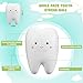 Shappy 6 Pcs Dentist Gift Teeth Jumbo Kawaii Teeth Slow Rising Squeeze Cute Tooth Cartoon Tooth Toy for Girls and Boys Soft Stress Relief Cute Squeeze Dental World Oral Health Day Gift - Image 4