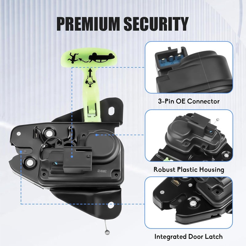 OGATOO Trunk Latch Tailgate Lock Actuator for Dodge and Chrysler - Image 3