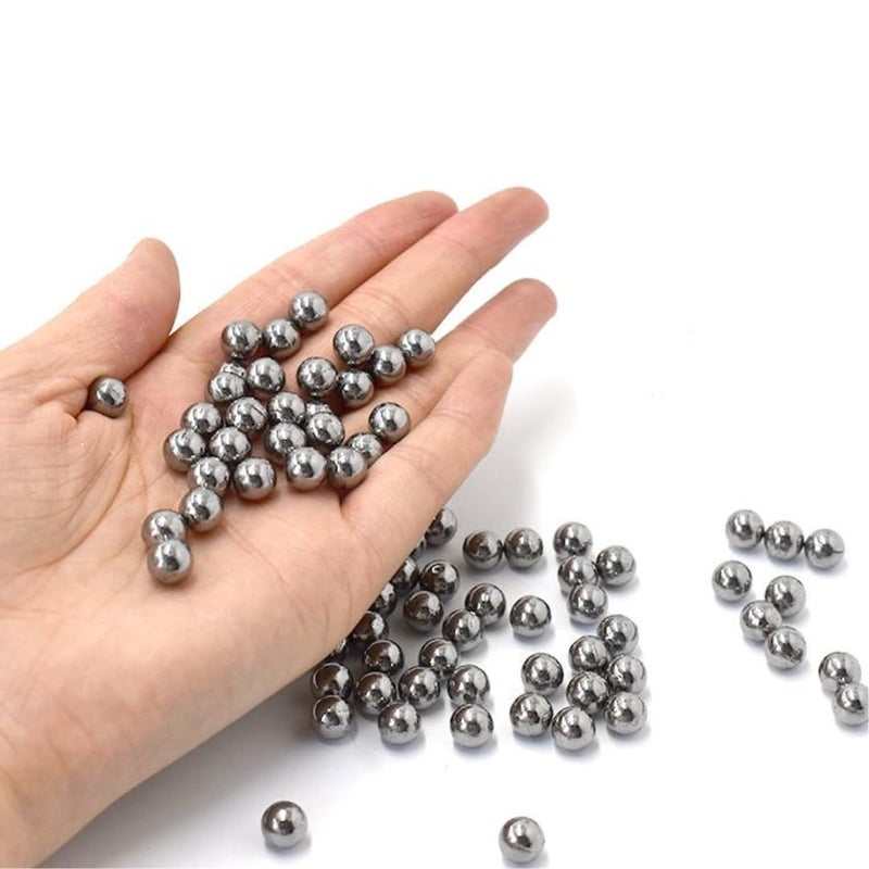Marksman® 100pcs 6mm Stainless Steel Bearing Balls – Silver Rust-Resistant Balls for Cycle Bearings & Multi-Purpose Use - Image 1