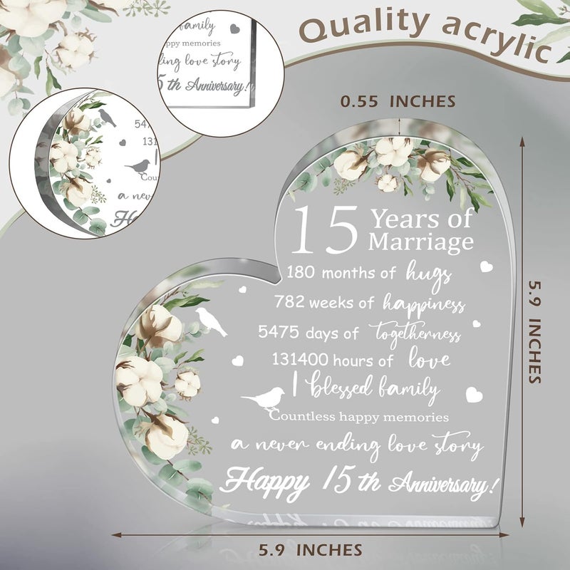 Yulejo 15th Anniversary Heart Keepsake - Image 4