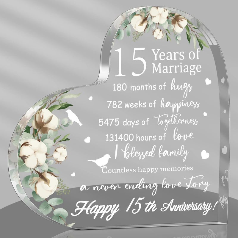 Yulejo 15th Anniversary Heart Keepsake - Image 1